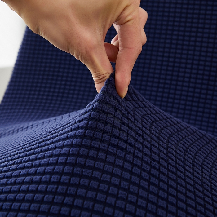 91家纺网 家纺一手货源 找家纺 共鸣沙发套 2024新款玉米绒系列椅套（短背款弧形椅套） 玉米绒-藏青