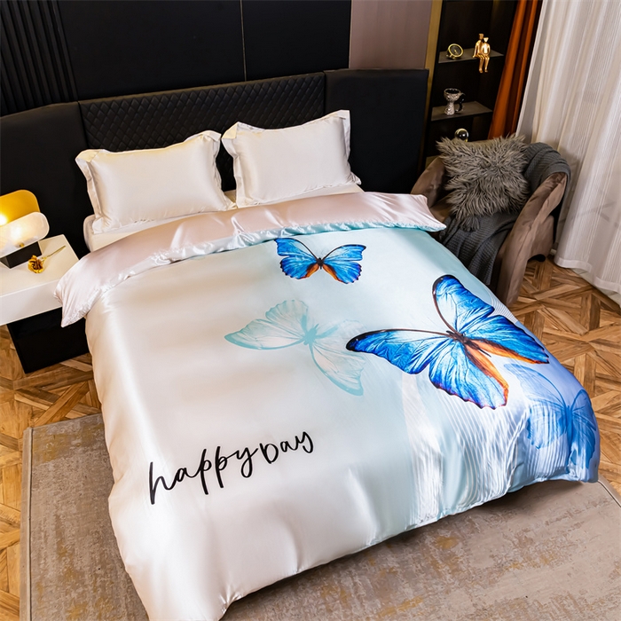 91家纺网 家纺一手货源 找家纺 2025年新款大版冰丝被套 花蝴蝶-大版冰丝被套