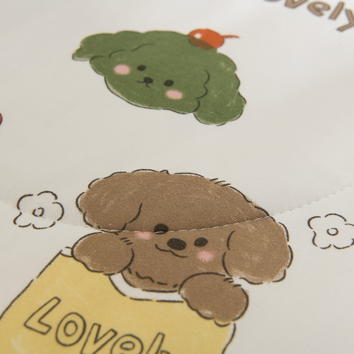 91家纺网 家纺一手货源 找家纺 圣楚家纺  2024新款A类针织棉印花夏被夏凉被空调被 萌宠乐园