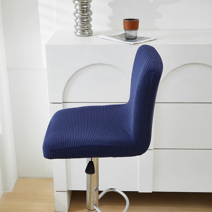 91家纺网 家纺一手货源 找家纺 共鸣沙发套 2024新款玉米绒系列椅套（高脚凳椅套） 玉米绒-藏青