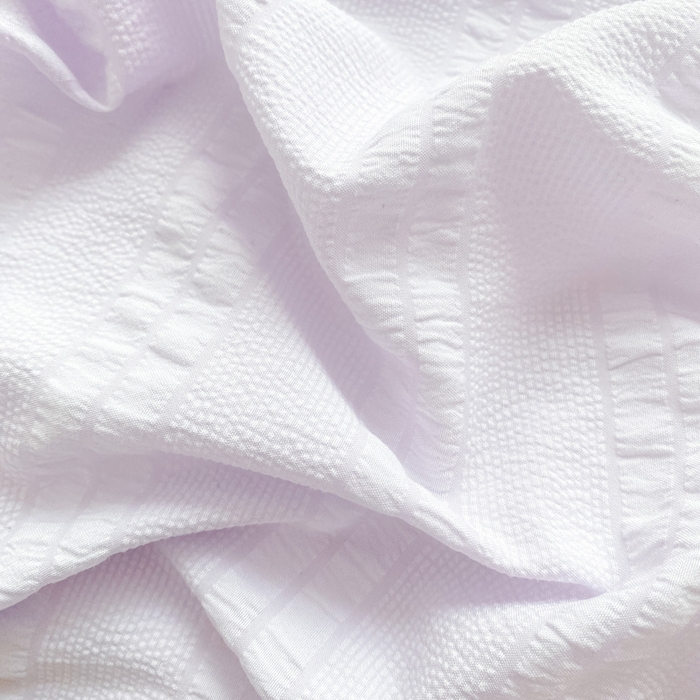 91家纺网 家纺一手货源 找家纺 羋多家纺 2024新款麻绳边纯色雨泡泡棉泡泡纱双层纱单夏被 香芋紫