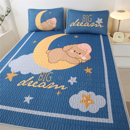 91家纺网 家纺一手货源 找家纺 （总）美丽折家纺 2025新款6mm厚大版卡通乳胶凉席