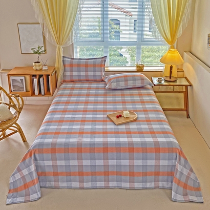 91家纺网 家纺一手货源 找家纺 （总）韩后家纺 2025新款纯棉色织老粗布床单