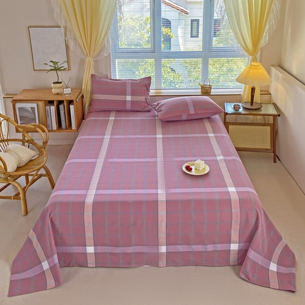 91家纺网 家纺一手货源 找家纺 （总）韩后家纺 2025新款纯棉色织老粗布床单