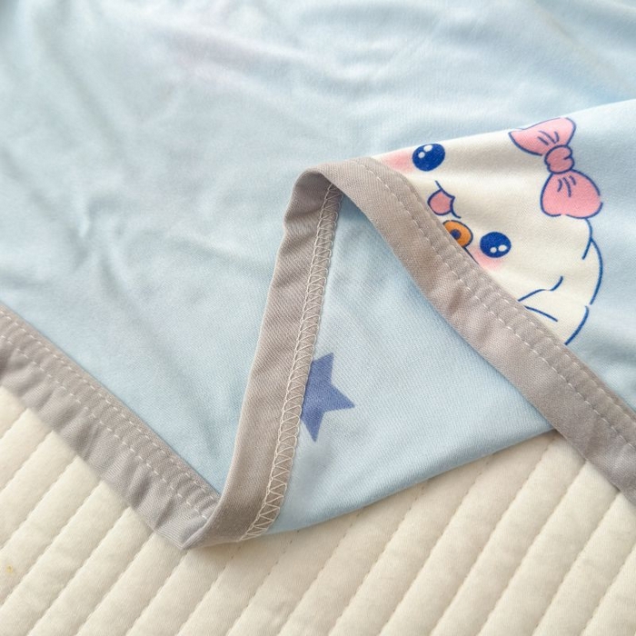 91家纺网 家纺一手货源 找家纺 星期八 2024新款舒适亲肤婴儿裸睡级卡通印花凉感毯 狗狗乐园