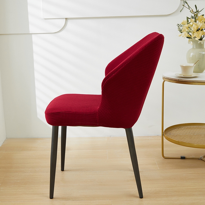 91家纺网 家纺一手货源 找家纺 共鸣沙发套 2024新款玉米绒系列椅套（扇形椅套） 玉米绒-酒红