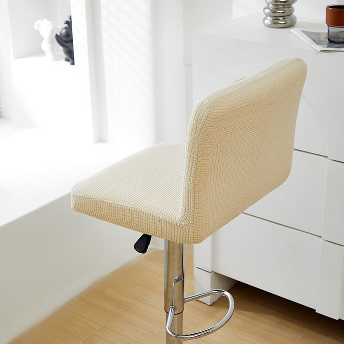 91家纺网 家纺一手货源 找家纺 共鸣沙发套 2024新款玉米绒系列椅套（高脚凳椅套） 玉米绒-米黄