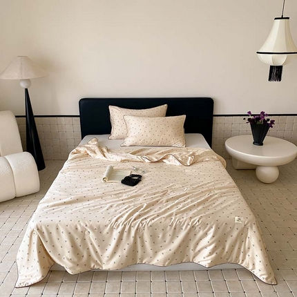 汇庭 2024新款雅棉天丝可机洗夏被棚拍 麦芽