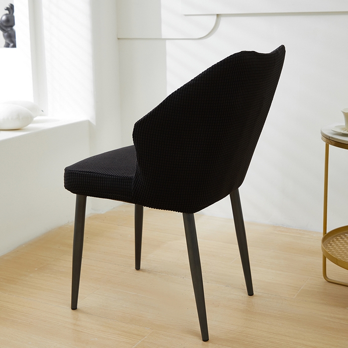 91家纺网 家纺一手货源 找家纺 共鸣沙发套 2024新款玉米绒系列椅套（扇形椅套） 玉米绒-黑色