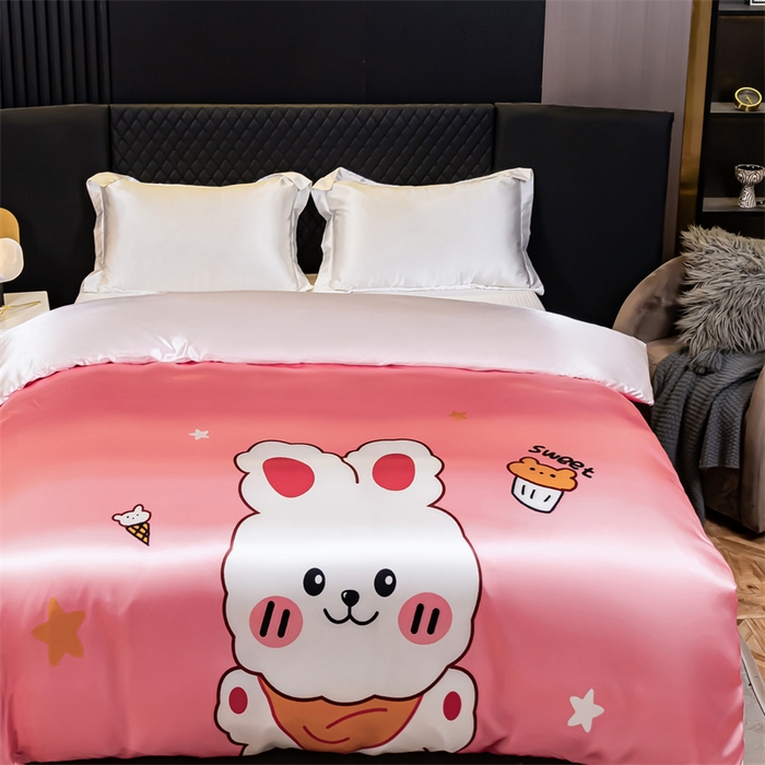 91家纺网 家纺一手货源 找家纺 2025年新款大版冰丝被套 小兔叽-大版冰丝被套