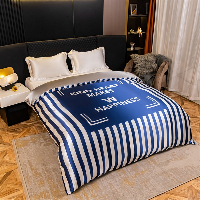 91家纺网 家纺一手货源 找家纺 2025年新款大版冰丝被套 开心一刻-大版冰丝被套