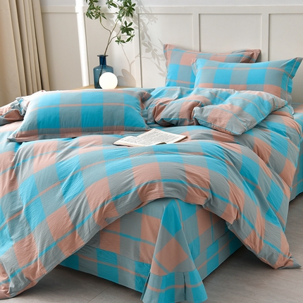 91家纺网 家纺一手货源 找家纺 （总）斯尔顿2025新款全棉色织水洗棉四件套