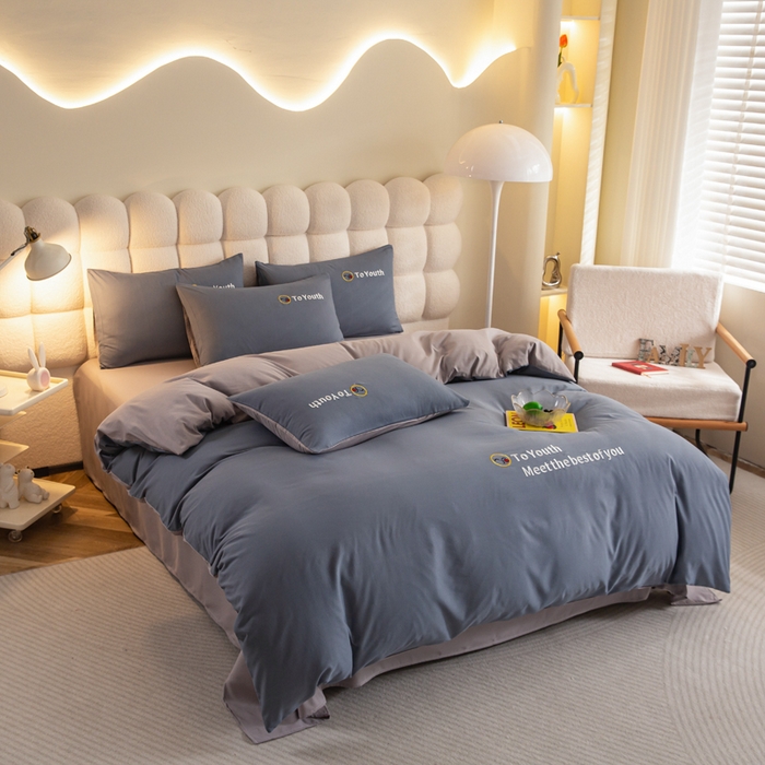 91家纺网 家纺一手货源 找家纺 （总）梦恬佳 2024新款水洗磨毛四件套