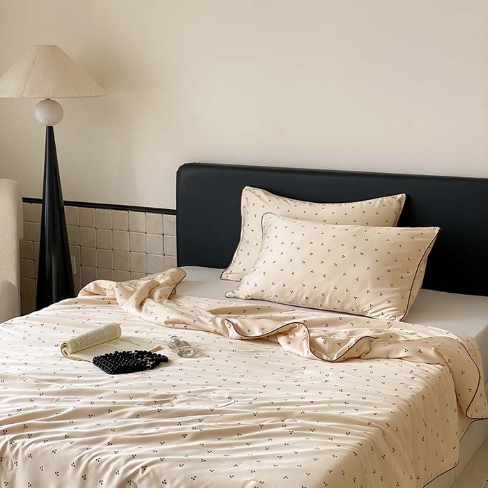 91家纺网 家纺一手货源 找家纺 汇庭 2024新款雅棉天丝可机洗夏被棚拍 麦芽