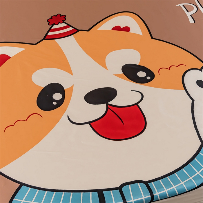 91家纺网 家纺一手货源 找家纺 2025年新款大版冰丝被套 可爱汪-大版冰丝被套