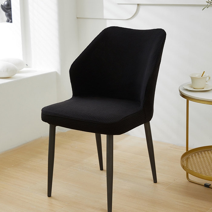 91家纺网 家纺一手货源 找家纺 共鸣沙发套 2024新款玉米绒系列椅套（扇形椅套） 玉米绒-黑色