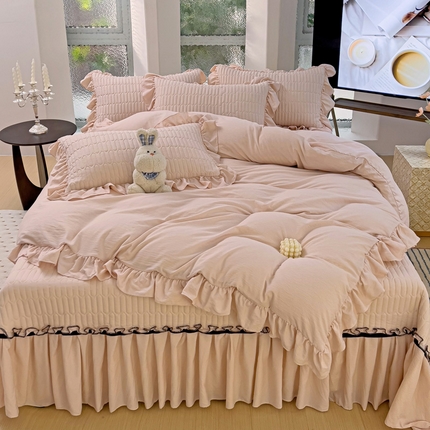 91家纺网 家纺一手货源 找家纺 （总）言熙居家纺 2024新款,亲肤床盖四件套-浪漫之约