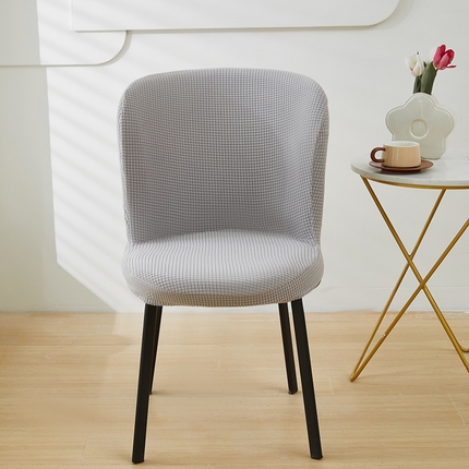 共鸣沙发套 2024新款玉米绒系列椅套（圆形椅套） 玉米绒-浅灰
