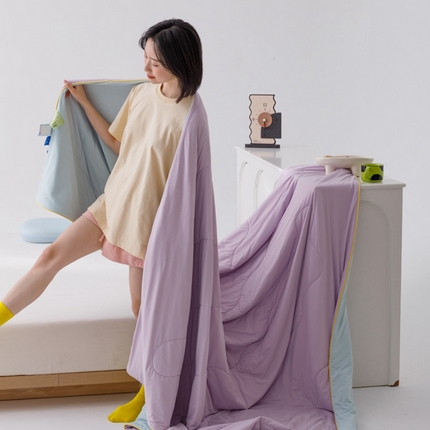 91家纺网 家纺一手货源 找家纺 （总）CINNY馨宜 2025新款A类170g高克重锦氨凉感 冷布丁凉感防蚊即刻凉感夏被