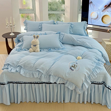 91家纺网 家纺一手货源 找家纺 （总）言熙居家纺 2024新款,亲肤床盖四件套-浪漫之约