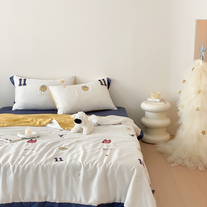 91家纺网 家纺一手货源 找家纺 （总）星野 2024新款80s奥地利天丝夏被-篮球梦