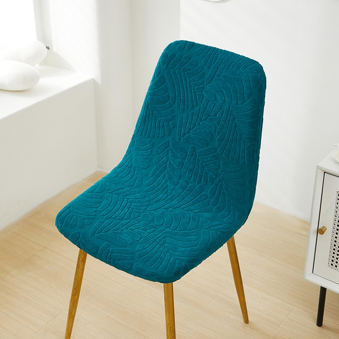 91家纺网 家纺一手货源 找家纺 共鸣沙发套 2024新款臻品提花系列椅套（短背款弧形椅套） 织叶-杉绿