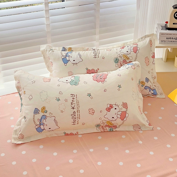 91家纺网 家纺一手货源 找家纺 （总）楠沐-2025年新款亲肤芦荟棉印花枕套