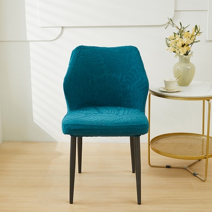 共鸣沙发套 2024新款臻品提花系列椅套（扇形椅套） 织叶-净蓝