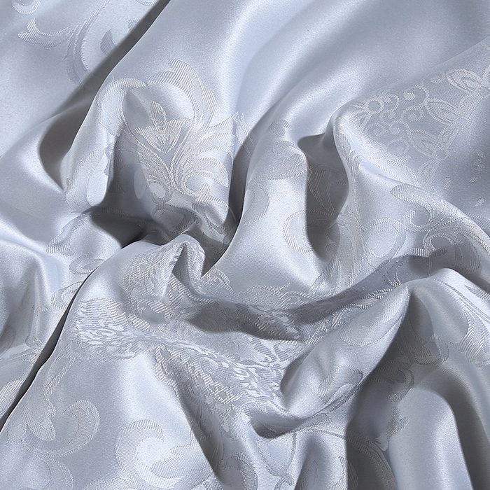 91家纺网 家纺一手货源 找家纺 恒鑫家纺 2025新款提花蚕丝夏凉被被子被芯 绅士灰