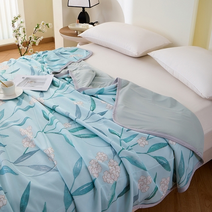 吾诺家居 2024新款冰嘟嘟微重力硅胶夏被 清雅兰