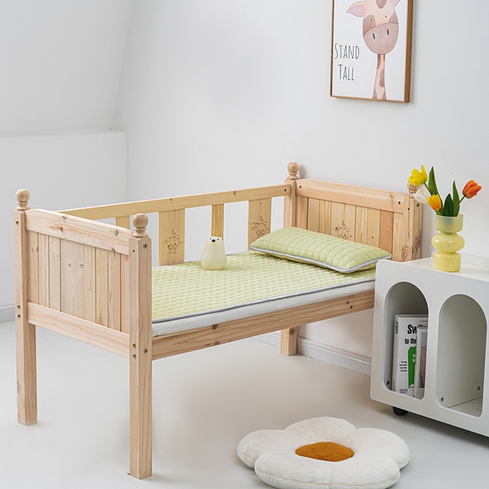 91家纺网 家纺一手货源 找家纺 吾诺家居 2024新款冰嘟嘟儿童硅胶凉席 果绿