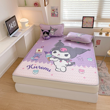 91家纺网 家纺一手货源 找家纺 （总）金爱家 2024款三丽鸥乳胶凉席床笠款