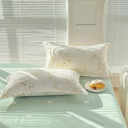 91家纺网 家纺一手货源 找家纺 （总）楠沐-2025年新款亲肤芦荟棉印花枕套
