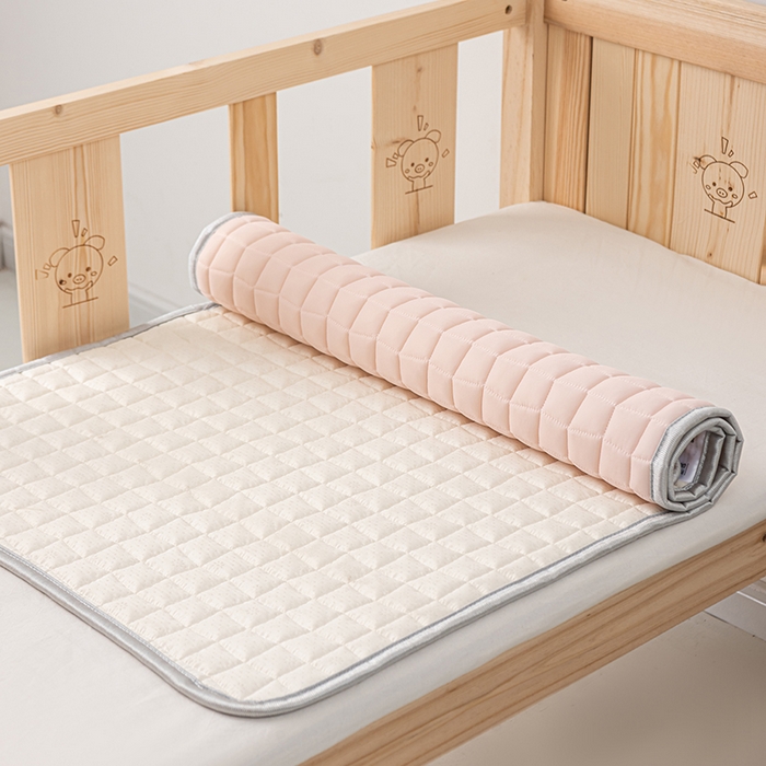 91家纺网 家纺一手货源 找家纺 吾诺家居 2024新款冰嘟嘟儿童硅胶凉席 浅粉