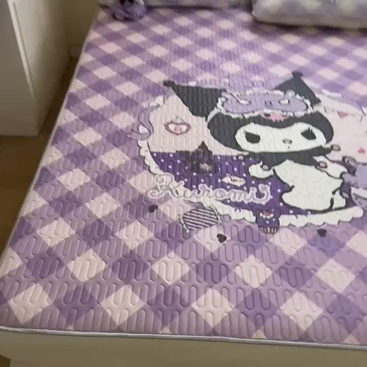 91家纺网 家纺一手货源 找家纺 金爱家 2024款三丽鸥乳胶凉席床笠款 信封库洛米