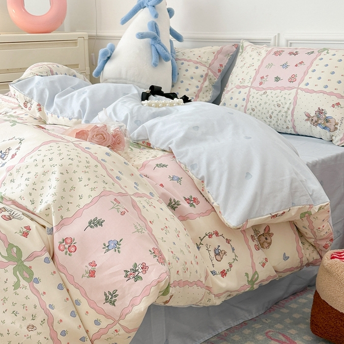 91家纺网 家纺一手货源 找家纺 （总）昔可家纺 2024开春新款全棉印花卡通四件套