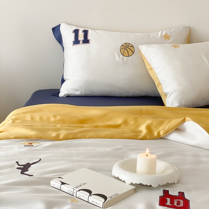 91家纺网 家纺一手货源 找家纺 （总）星野 2024新款80s奥地利天丝夏被-篮球梦