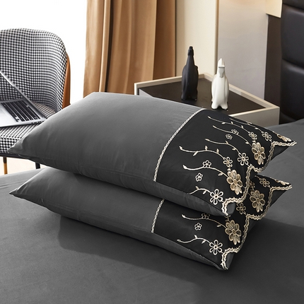 91家纺网 家纺一手货源 找家纺 莉莉安家纺 2025新款枕套 蒂欧-金属灰