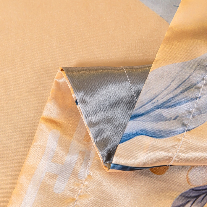 91家纺网 家纺一手货源 找家纺 梦舒羽 2025新款可水洗冰丝枕套宿舍单人凉爽枕头套 暗香