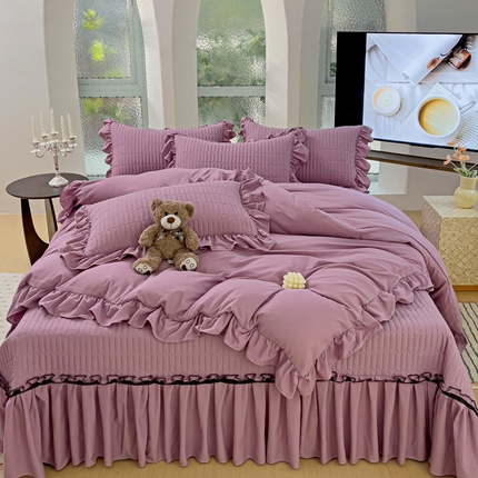 91家纺网 家纺一手货源 找家纺 （总）言熙居家纺 2024新款,亲肤床盖四件套-浪漫之约