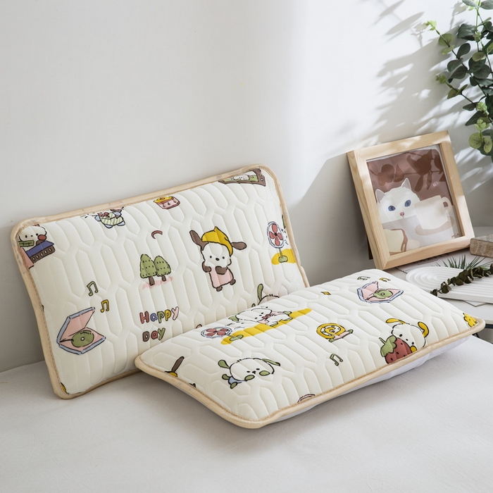 91家纺网 家纺一手货源 找家纺 纽乐家纺 2024新款儿童乳胶枕套 童趣狗狗