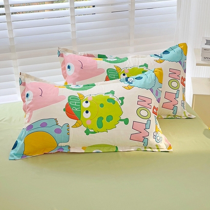 91家纺网 家纺一手货源 找家纺 （总）楠沐-2025年新款亲肤芦荟棉印花枕套