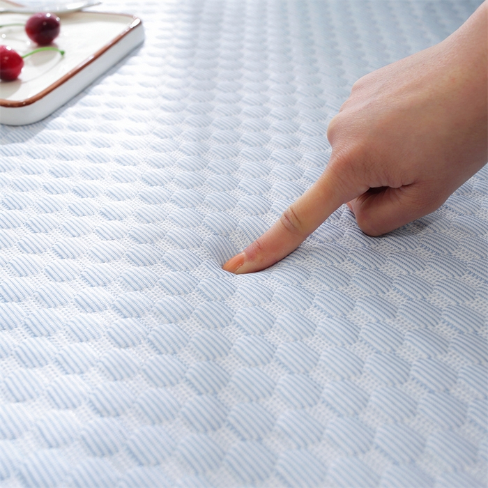 91家纺网 家纺一手货源 找家纺 共鸣沙发垫2024新款5cm厚50D凉豆豆海绵飘窗垫 凉豆豆蓝色