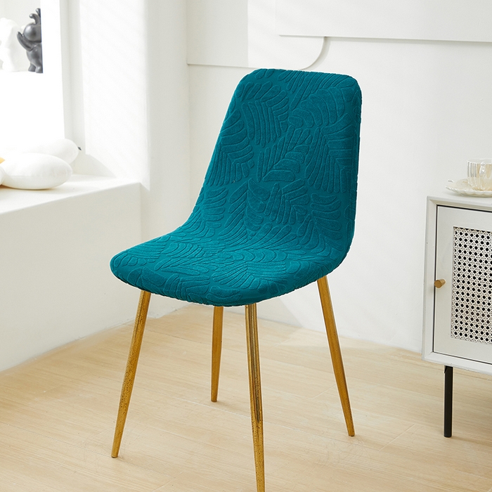 91家纺网 家纺一手货源 找家纺 共鸣沙发套 2024新款臻品提花系列椅套（短背款弧形椅套） 织叶-杉绿