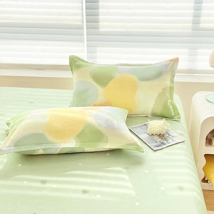 91家纺网 家纺一手货源 找家纺 （总）楠沐-2025年新款亲肤芦荟棉印花枕套