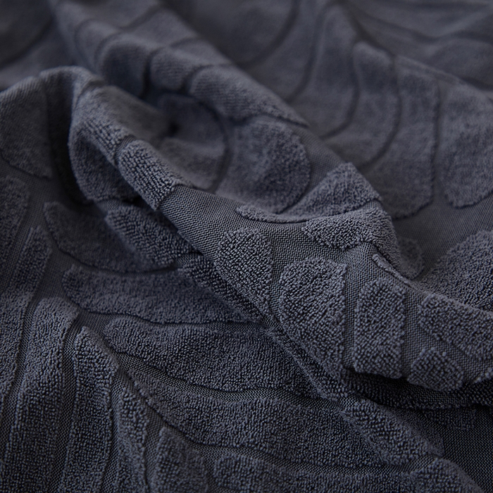 91家纺网 家纺一手货源 找家纺 共鸣沙发套 2024新款臻品提花系列椅套（短背款弧形椅套） 织叶-碳灰