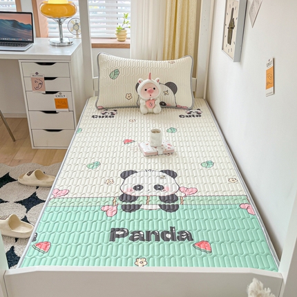 91家纺网 家纺一手货源 找家纺 （总）东宇 2024新款A类凉感丝夹棉乳胶学生凉席