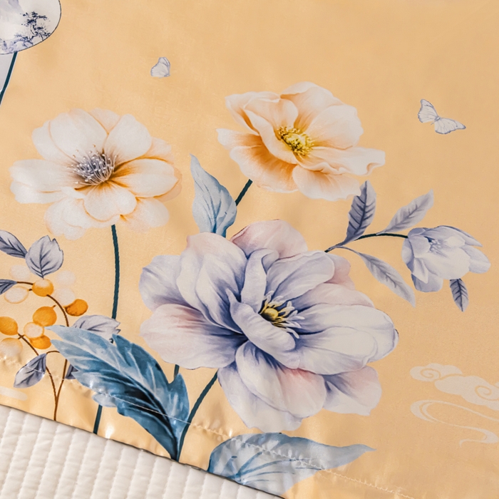 91家纺网 家纺一手货源 找家纺 梦舒羽 2025新款可水洗冰丝枕套宿舍单人凉爽枕头套 暗香