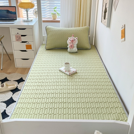 91家纺网 家纺一手货源 找家纺 （总）东宇 2024新款A类凉感丝夹棉乳胶学生凉席