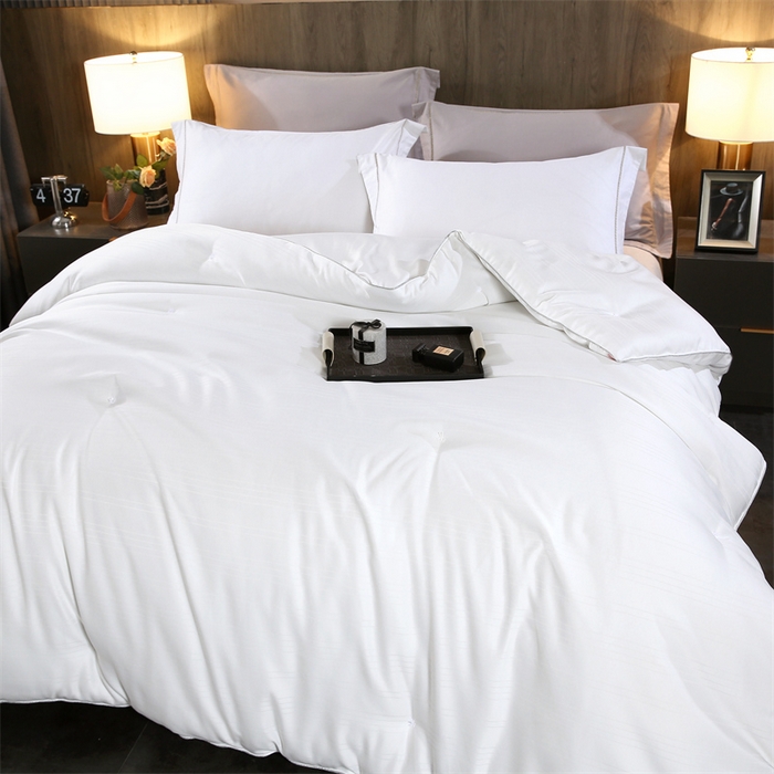 91家纺网 家纺一手货源 找家纺 恒鑫家纺 2025新款蚕丝被 白色